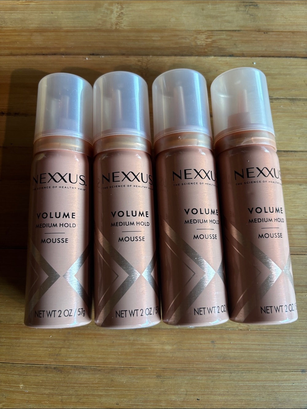 Nexxus Volume Medium Hold Mousse - Set of 4 (Rose Gold Cans) - Picture 2 of 2